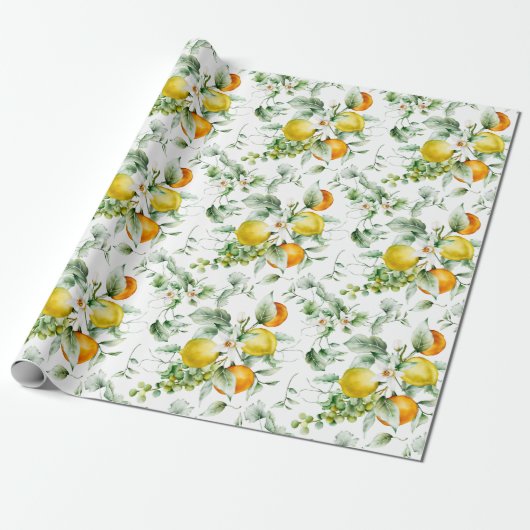 Citrus Wrapping Paper Geschenkpapier (Ungerollt)