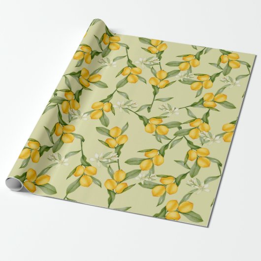 Citrus Wrapping Paper Geschenkpapier (Ungerollt)