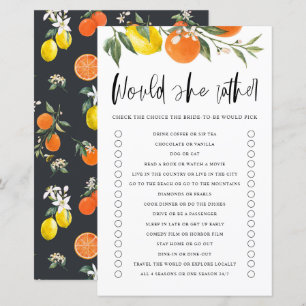 Citrus würde sie eher Brautparty spielen