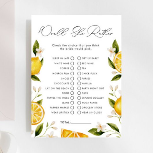 Citrus würde sie eher Brautparty spielen