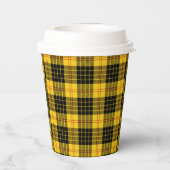 Citrus Yellow Kariert Paper Cups Pappbecher (Rückseite)