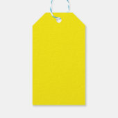 Citrus Yellow Lemon Danke für die grüne Hochzeitsf Geschenkanhänger (Rückseite)