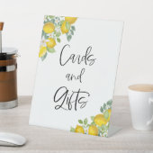 Citrus Yellow Lemon Themenkarten und Geschenke Unt Sockelschild (In SItu)