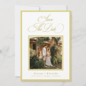 Citrus Yellow Summer Island Destination Wedding Save The Date (Vorderseite)