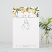 Citrus Zitrone Guess das Brautparty-Spiel (Stehend Vorderseite)