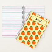 Citrusy Orange Pattern Notizblock (Innen)