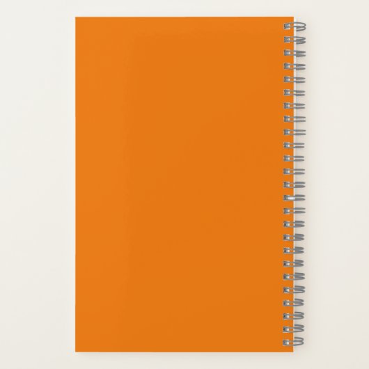 Citrusy Orange Pattern Notizblock (Rückseite)