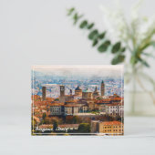 Citta Alta in Bergamo, Italien Postcard Postkarte (Stehend Vorderseite)