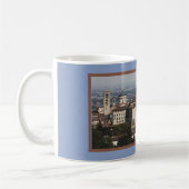 Città Alta Panorama, Bergamo, Italien Kaffeetasse (Links)