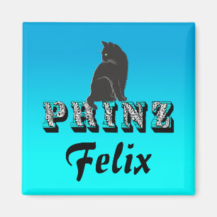 Citty Prinz schwarzer Kater Katze Magnet