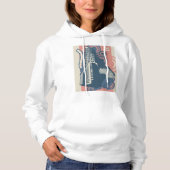 City Abstrakt Womens Hoodie (Vorderseite)