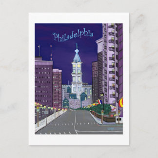 City Alight Postcard Postkarte