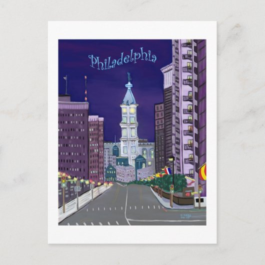 City Alight Postcard Postkarte (Vorderseite)
