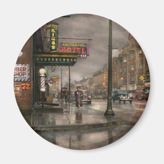 City - Amsterdam NY - Anruf 666 für Taxi 1941 Magnet