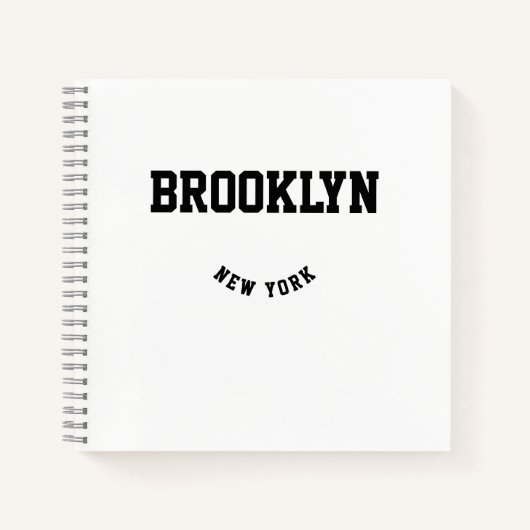 City and Staat Custom Location Notebook Notizblock (Vorderseite)