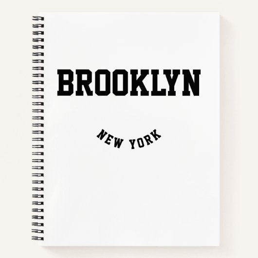 City and Staat Custom Location Notebook Notizblock (Vorderseite)