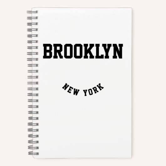 City and Staat Custom Location Notebook Notizblock (Vorderseite)