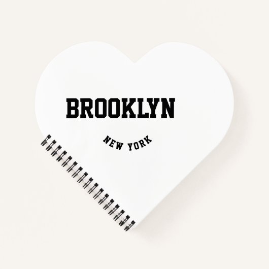 City and Staat Custom Location Notebook Notizblock (Vorderseite)