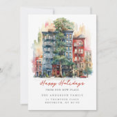 City Apartment Weihnachtsadresse Neue Adresse Ankündigung (Vorderseite)