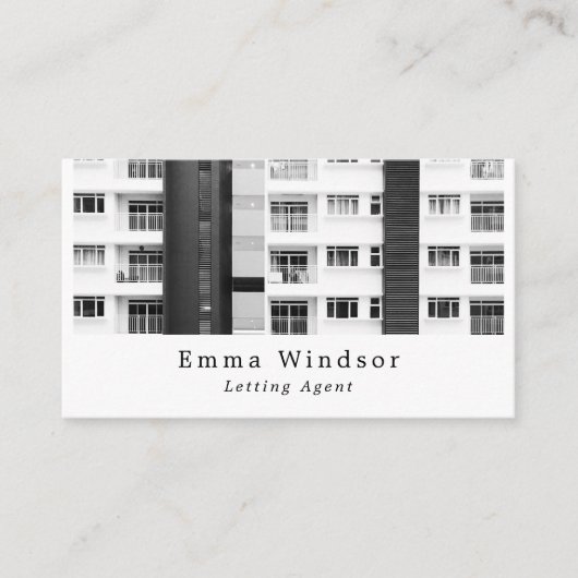 City Apartments, Realtor, Anwesen Agent Visitenkarte (Vorderseite)