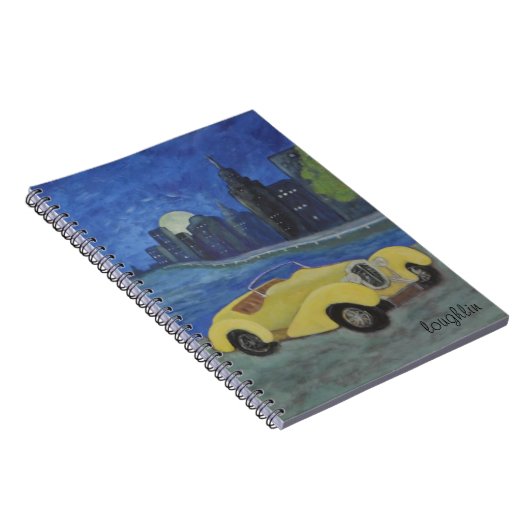 City at Night Notebook Notizblock (Rechte Seite)