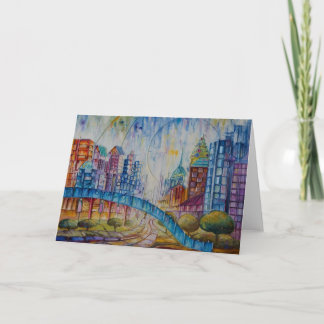City at Peace Greeting Card Karte