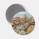 City - Atlantic City NJ - Steel Pier 1909 Magnet (Vorderseite/Rückseite)