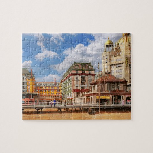 City - Atlantic City, NJ - The Dennis Hotel 1908 Puzzle (Horizontal)