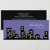 City Bachelor Party Einladung (Vorne/Hinten)