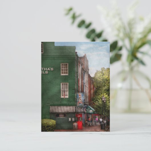 City - Baltimore, MD - Fells Point, MD - Bertha's Postkarte (Stehend Vorderseite)