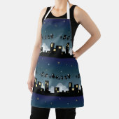 City Birds on a Wire Starry Sky Schürze (InSitu)