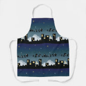 City Birds on a Wire Starry Sky Schürze (Vorderseite)