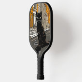 City Black Cat Personalisiert Pickleball Paddel Pickleball Schläger (Links)