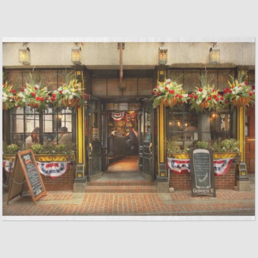 City - Boston MA - Für den müden Reisenden Seidenpapier (Vorderseite)