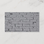 City Brick Wall in hellgrau gestrichen Visitenkarte (Vorderseite)