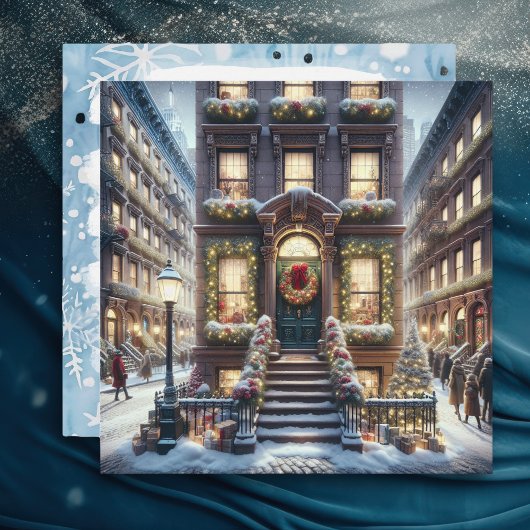 City Brownstone zu Weihnachten Personalisiert