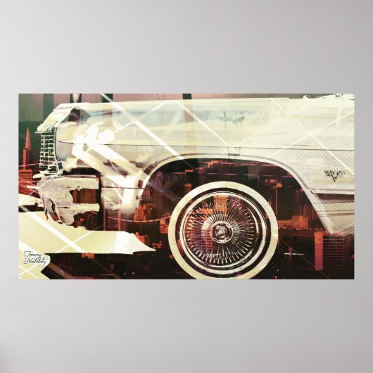 city car shaped poster (Vorne)