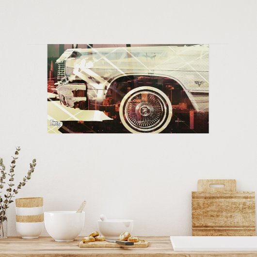 city car shaped poster (Küche)