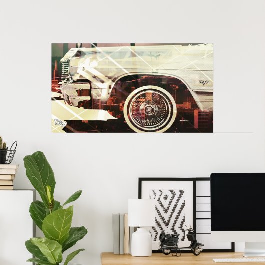 city car shaped poster (Heimbüro)