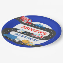 City Cars Geburtstag Teller