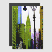 City Cat NYC Sparkly Artsy Fun Magnet (Vorne/Hinten)