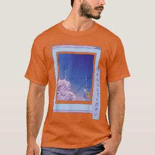 City Cherry Blossom Browser Sakura Niedlich Anime T-Shirt
