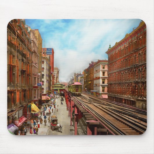 City - Chicago IL - South Wabash Ave 1900 Mousepad (Vorne)