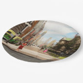 City - Chicago IL - The Magnificent Mile 1940 Pappteller (Schrägansicht)