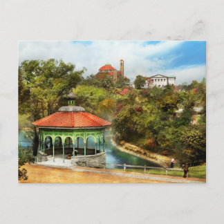 City Cincinnati OH - The Spring House Gazebo 1910 Postkarte