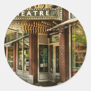 City - Corning NY - The Palace Theater Runder Aufkleber