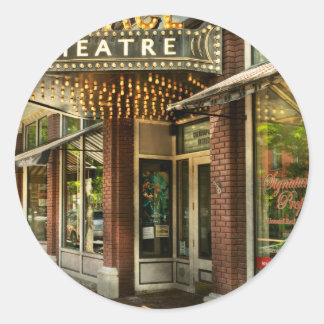 City - Corning NY - The Palace Theater Runder Aufkleber