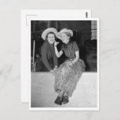 City Cowgirls Vintag 1937 Foto Postkarte (Vorne/Hinten)