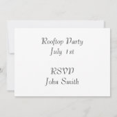 City Dach Einladung (Rückseite)