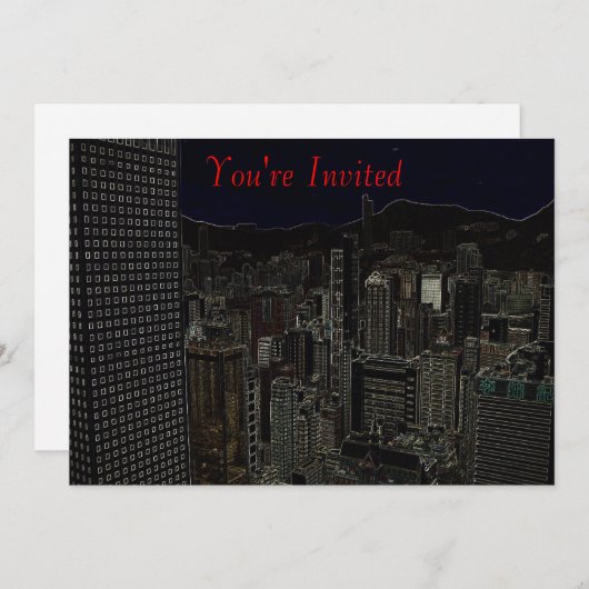 City Dach Einladung (Vorne/Hinten)